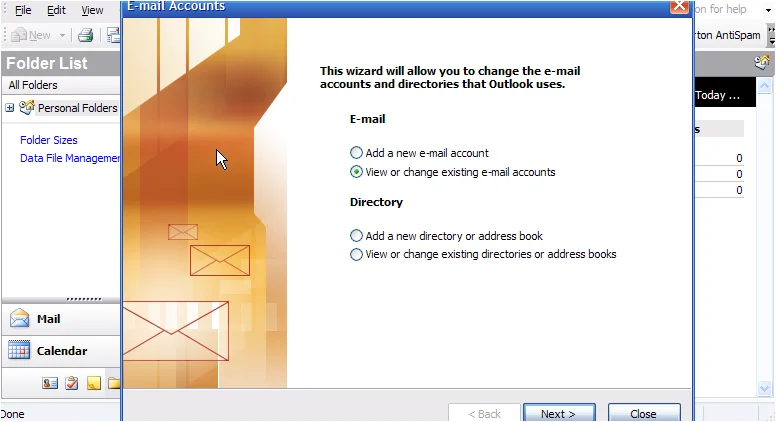 Fouten Oplossen Fout bij het uitvoeren van de bewerking en Kan adreslijst niet weergeven in Outlook 2003 